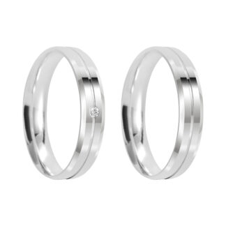 k37 - Alianças de Compromisso em Prata 950 + Estojo ❤️