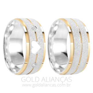 AL44 – Alianças de Compromisso em Prata 950 + Estojo ❤️