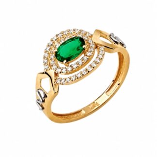 AF005 – Anel de Formatura em Ouro 18k com Zircônias + Estojo Capelo
