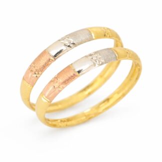 ANH102 - Aparador em ouro 18k Tricolor + Estojo Luxo