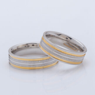 Alianças Aço Hera 6.5mm com IPG e GTR + Estojo Luxo