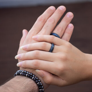 Alianças Tungstênio Blue Dragon 6mmx2.3mm + Estojo Luxo