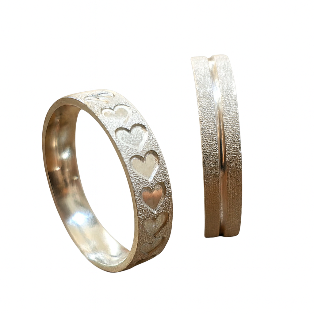 Alianças em Prata Silver Enamorado + Estojo Luxo