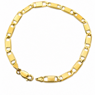 PIA_PUL_840 - Pulseira Piastrine em Ouro 18K + Estojo Luxo