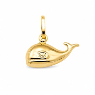 Pingente Baleia em Ouro 18K + Estojo Luxo