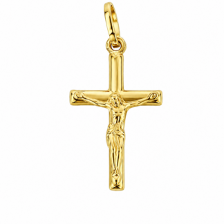 Pingente Crucifixo em Ouro 18K + Estojo Luxo