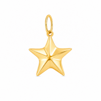 GA - Pingente Estrela em Ouro 18K + Estojo Luxo