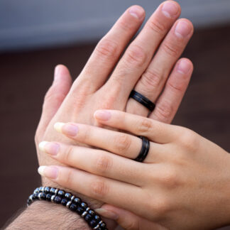 Alianças Tungstênio Black Real 6mmX2,4mm + Estojo Luxo